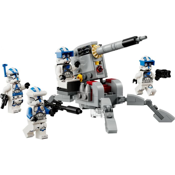 LEGO 75345 Star Wars Pack de Combate Soldados Clon 501, Incluye 4 Minifiguras y Cañón Antivehículo AV-7, +6 Años 1 LEGO 75345 Star Wars Pack de Combate Soldados Clon 501, Incluye 4 Minifiguras y Cañón Antivehículo AV-7, +6 Años 1