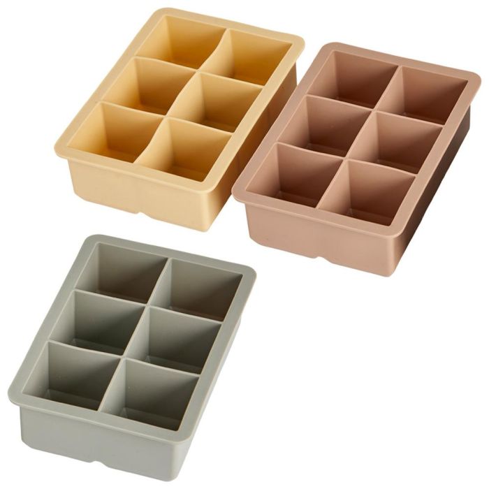 Day Molde para 6 Cubitos de Hielo Grandes 5cm, Colores Surtidos, Lavavajillas, 12x17x5cm 2