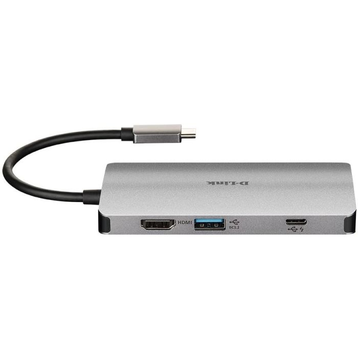 D-Link Hub USB-C DUB-M810 8 Puertos con HDMI 4K, 3x USB 3.0, SD/microSD, Gigabit Ethernet, Suministro de Energía 100W, Gris Aluminio 3 D-Link Hub USB-C DUB-M810 8 Puertos con HDMI 4K, 3x USB 3.0, SD/microSD, Gigabit Ethernet, Suministro de Energía 100W, Gris Aluminio 3