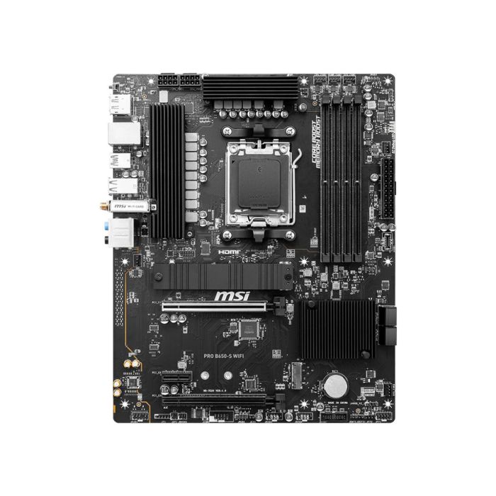 MSI PRO B650-S WiFi Placa Base ATX para AMD Ryzen 7000 Series, Zócalo AM5, Chipset B650, DDR5, Wi-Fi 6E, 2.5 Gigabit Ethernet 3
