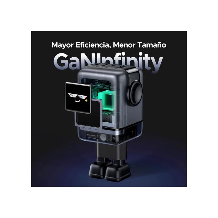 UGREEN 45515B Cargador USB-C 100W Carga Rápida GaN para Portátil, Teléfono Móvil, Batería Portátil, Gris UGREEN 45515B Cargador USB-C 100W Carga Rápida GaN para Portátil, Teléfono Móvil, Batería Portátil, Gris