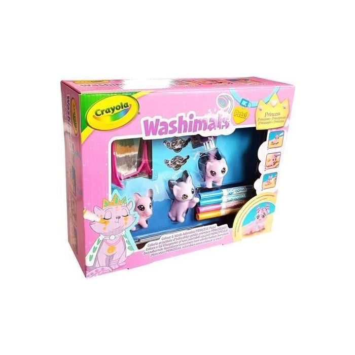 Colorear - CRAYOLA - Washimals Pastel Princess Pets - ¡Animales en colores pastel para personalizar! niños de 3 años 2