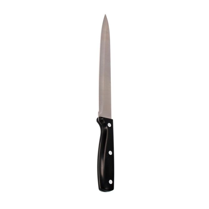 Basic & Co Cuchillo carnicero acero inoxidable metálico/negro lama 20 cm 0 Basic & Co Cuchillo carnicero acero inoxidable metálico/negro lama 20 cm 0