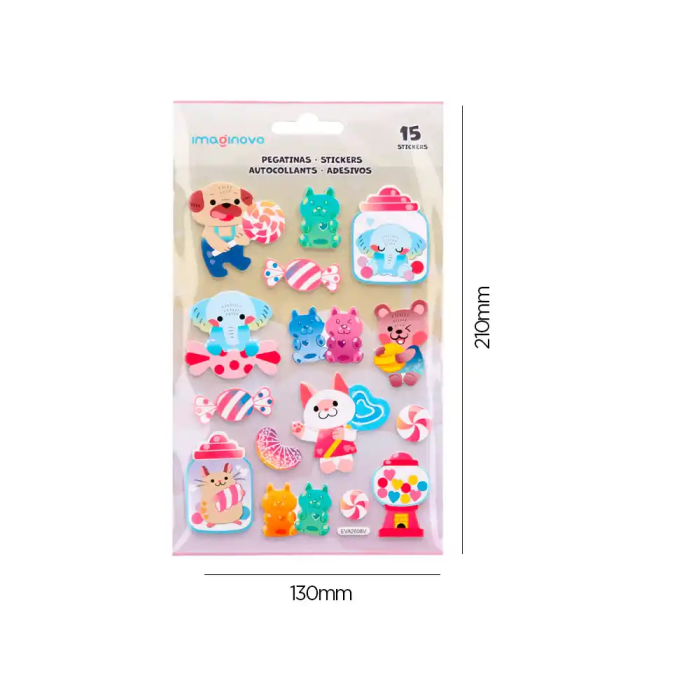 Imaginovo Magic Dreams Dulces Pegatinas con Relieve 210x130 mm 4 Imaginovo Magic Dreams Dulces Pegatinas con Relieve 210x130 mm 4