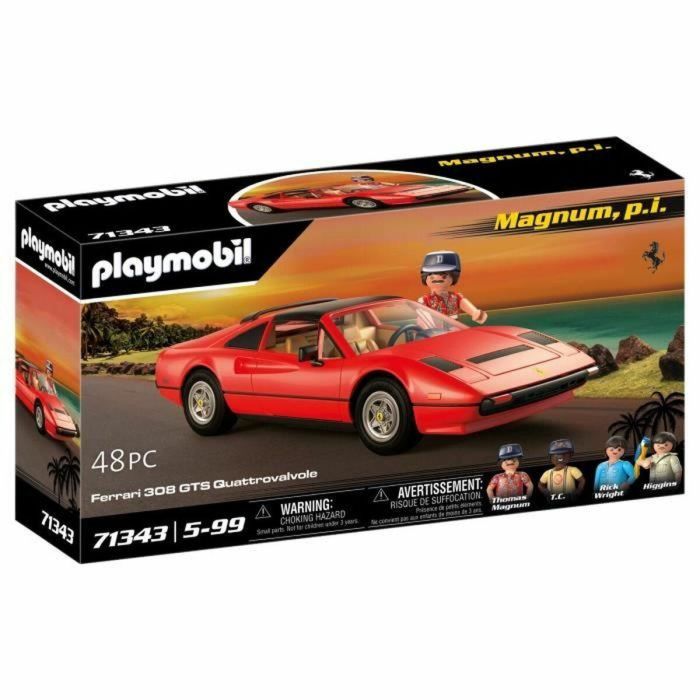 PLAYMOBIL 71343 Magnum - Ferrari 308GTS - Coches Clásicos - Coche de colección