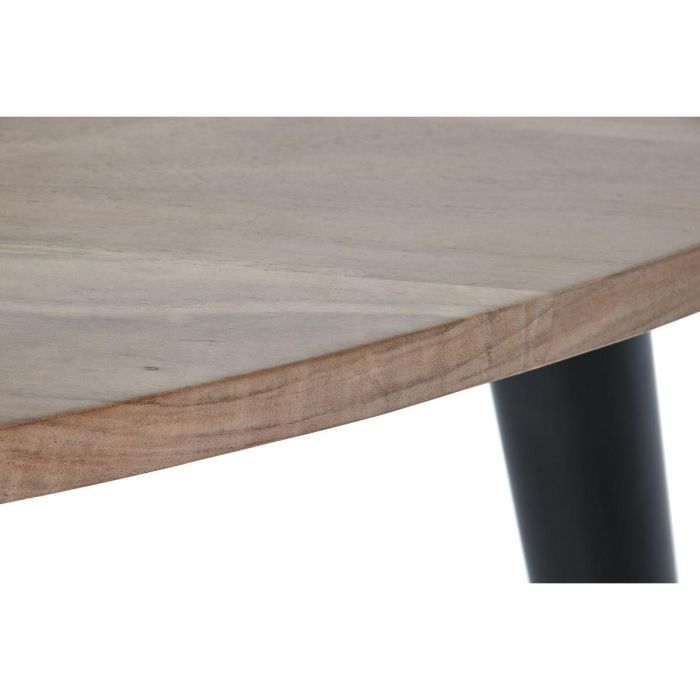 Mesa de Centro DKD Home Decor Metal Acacia 90 x 90 x 76 cm 1