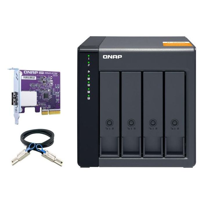 QNAP TL-D400S 4-bay Desktop SATA JBOD Unidad de Expansión 1
