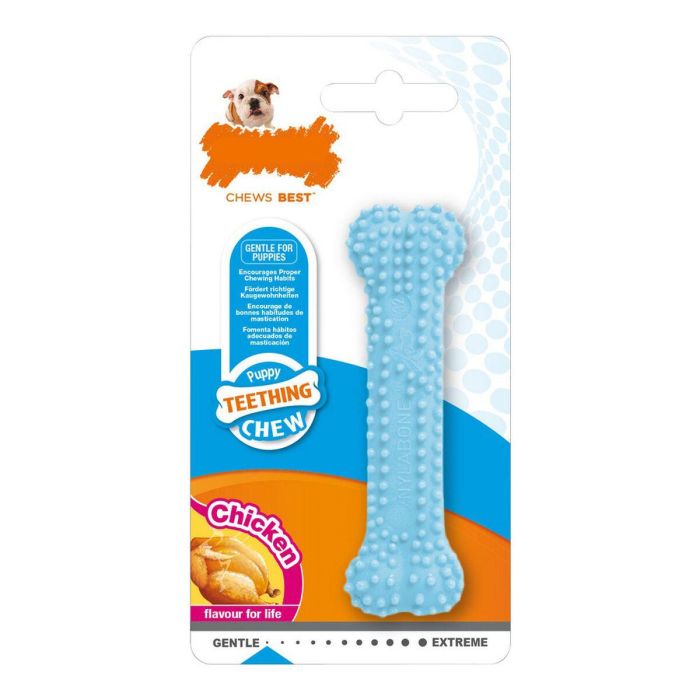 Nylabone Blue Dental Chew XS Azul Sabor Pollo para Perros Pequeños hasta 7kg