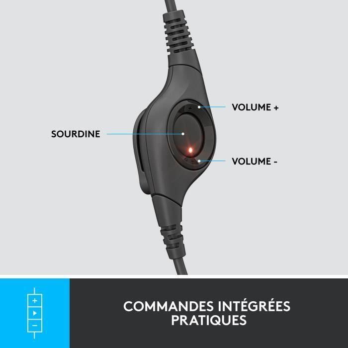 Auriculares Logitech H390/ con Micrófono/ USB/ Negros 3