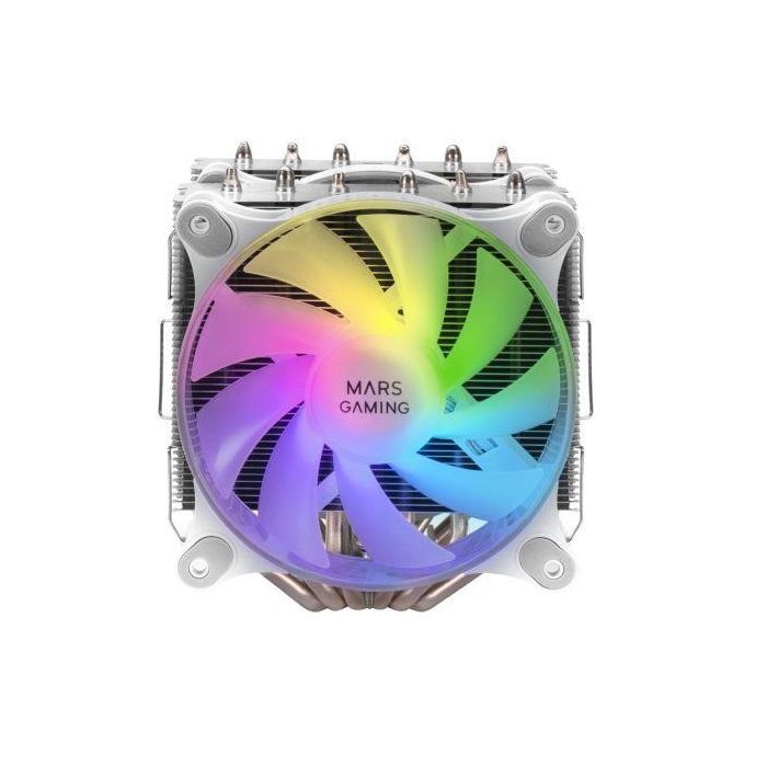 Mars Gaming Disipador CPU MCPU-XTW ARGB Doble Torre TDP 300W 12cm Blanco