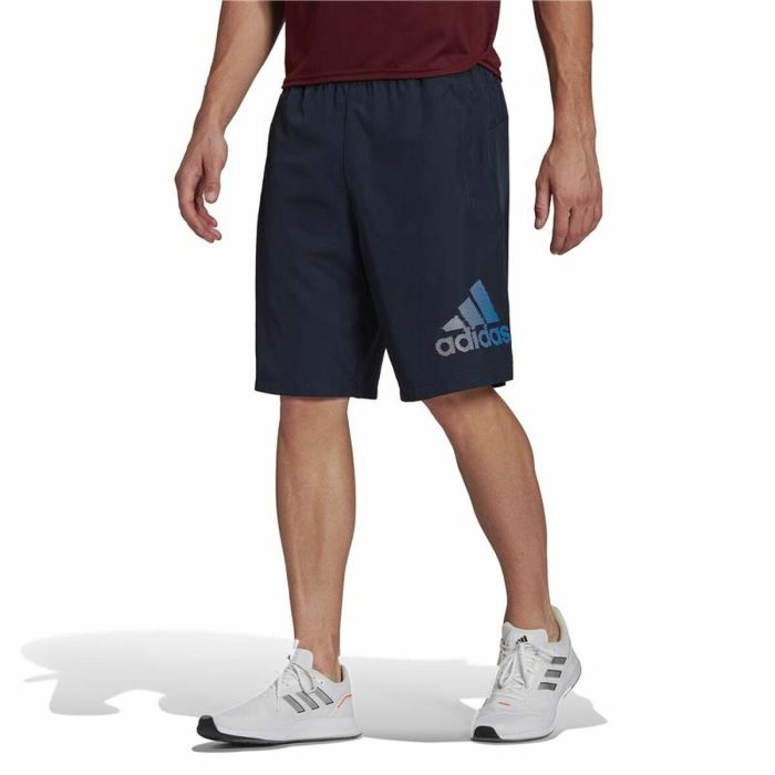 Pantalones Cortos Deportivos para Hombre Adidas  AeroReady Designed Azul oscuro 4 Pantalones Cortos Deportivos para Hombre Adidas  AeroReady Designed Azul oscuro 4