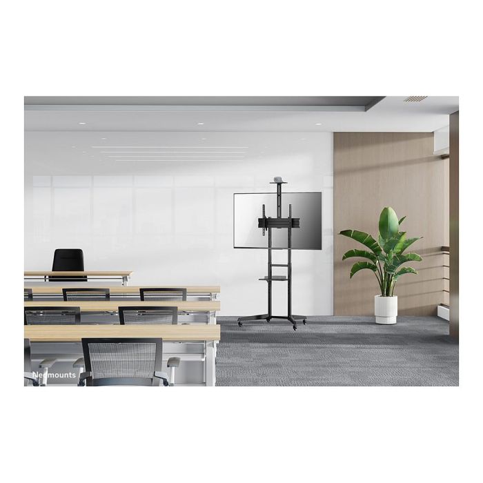 Neomounts FL50-550BL1 Soporte Móvil para Pantalla, Carro con Ruedas para TV/Monitor 37-70", Soporta 50 kg, VESA 100x100-600x400, Incluye Estante, Altura Ajustable - Negro Neomounts FL50-550BL1 Soporte Móvil para Pantalla, Carro con Ruedas para TV/Monitor 37-70", Soporta 50 kg, VESA 100x100-600x400, Incluye Estante, Altura Ajustable - Negro