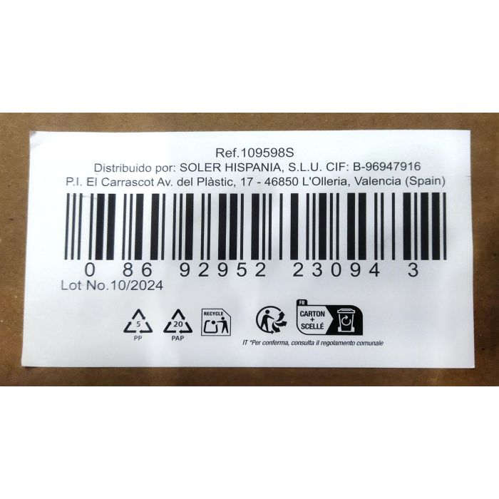 Lav Set 6 Vasos Terra 360Cc 7,6x9,9x6,5Cm (8 Cajas)