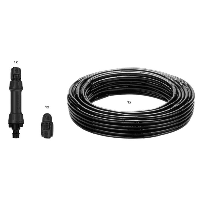 Gardena 13501-20 Kit de iniciación: 50 m de tubería de goteo incorporada y tapa del extremo de la línea 12