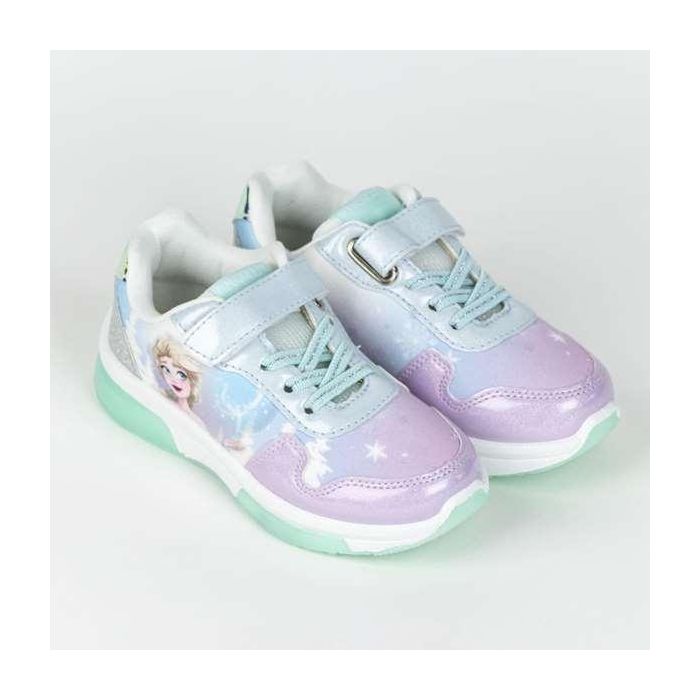 Cerdá T029 Zapatilla Deportiva Infantil con Luces de Frozen. Suela PVC Azul Claro. Talla 29. Ideal para niños a partir de 3 años.