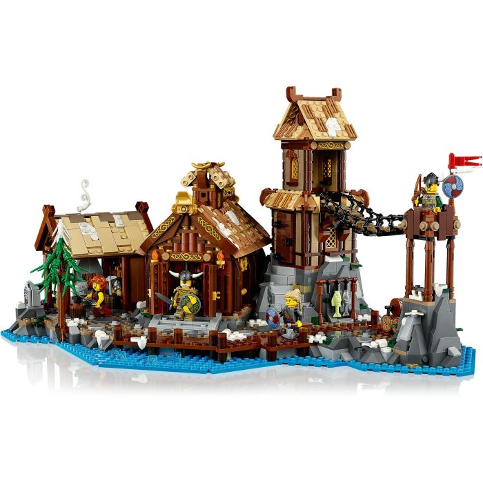 LEGO Ideas 21343 Poblado Vikingo, Juego de Construcción para Adultos con 2103 Piezas, Maqueta para Construir, Modelo para Decoración