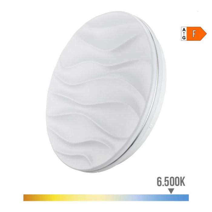 Edm Aplique Super LED de Superficie Modelo Desert 12W 6500K 1160LM Ø27x6cm