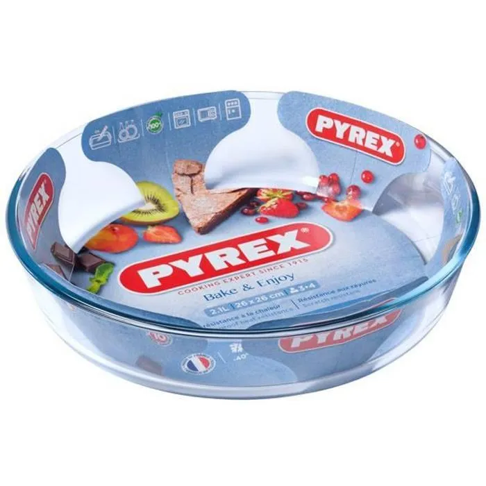 Pyrex Cook&Enjoy Molde Tarta Hondo Horno Vidrio 26x26x6 cm 1