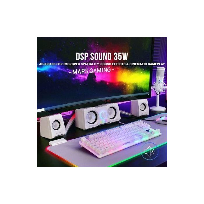 Altavoces Mars Gaming MS22W/ 35W/ 2.2/ Blancos 1 Altavoces Mars Gaming MS22W/ 35W/ 2.2/ Blancos 1