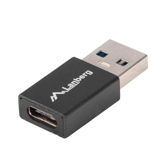 ADAPTADOR USB LANBERG AD-UC-UA-01 - CONECTOR TIPO USB-A 3.1 MACHO A USB TIPO-C 3.1 HEMBRA - NEGRO