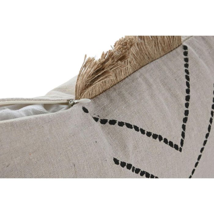 Cojin Boho DKD Home Decor Beige Natural 45 x 45 cm 1