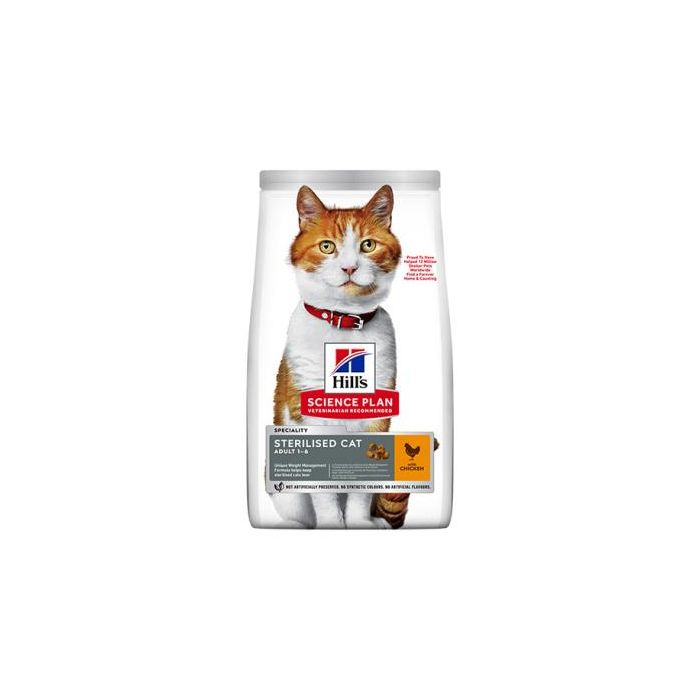 Hill's Science Plan Sterilised Cat Young Adult - Alimento para gatos esterilizados, control de peso, 1.5 kg Hill's Science Plan Sterilised Cat Young Adult - Alimento para gatos esterilizados, control de peso, 1.5 kg