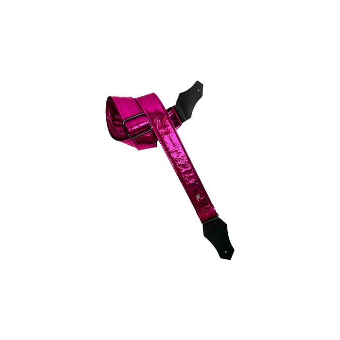 GETM Correa Distressed Vernice Fuchsia para Guitarra y Bajo, Polipiel, Nailon, Piel, Ajustable hasta 165 cm 0 GETM Correa Distressed Vernice Fuchsia para Guitarra y Bajo, Polipiel, Nailon, Piel, Ajustable hasta 165 cm 0