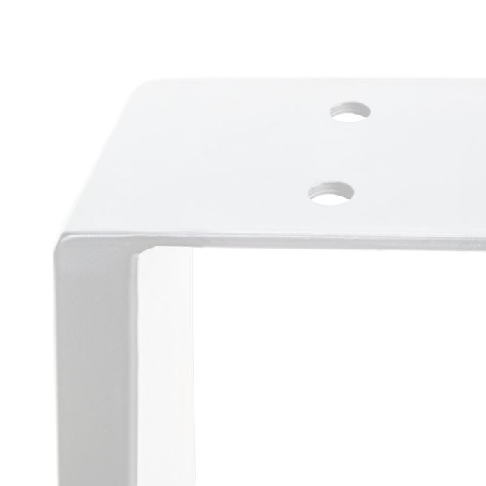 Emuca Juego de patas rectangulares Square para mesa, ancho 600mm, Acero, Pintado blanco 4 Emuca Juego de patas rectangulares Square para mesa, ancho 600mm, Acero, Pintado blanco 4