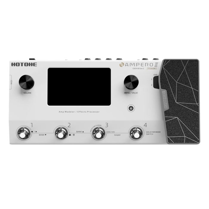 HOTONE Ampero II Modelador de Amplificadores y Procesador de Efectos para Guitarra Profesional con DSP de 3 Núcleos HOTONE Ampero II Modelador de Amplificadores y Procesador de Efectos para Guitarra Profesional con DSP de 3 Núcleos