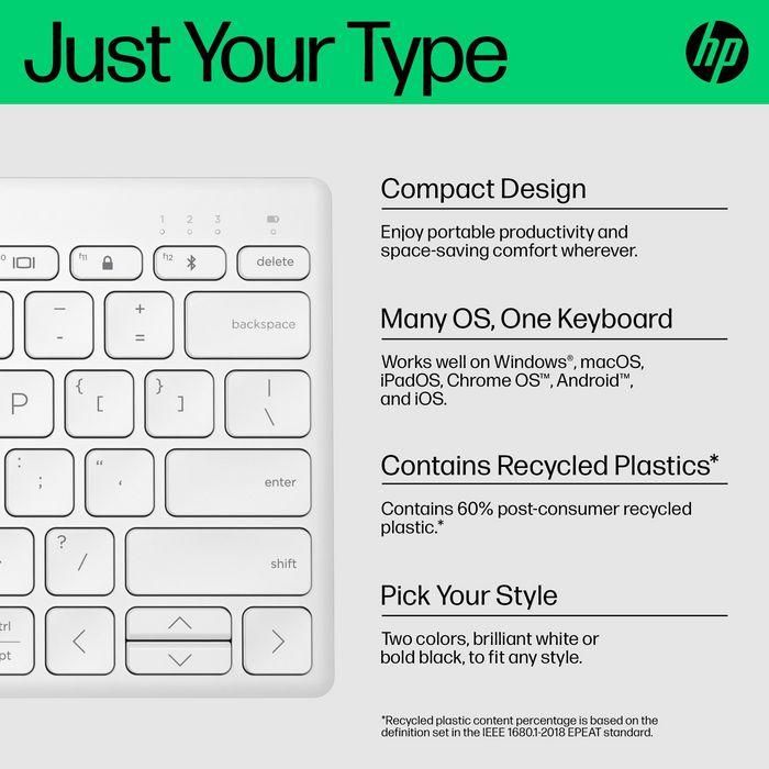 HP 350 Compact Multi-Device Bluetooth Keyboard 10