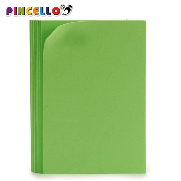10 Láminas Goma Eva Verde 20x30 cm - Pincello (24 Unidades) 2 10 Láminas Goma Eva Verde 20x30 cm - Pincello (24 Unidades) 2