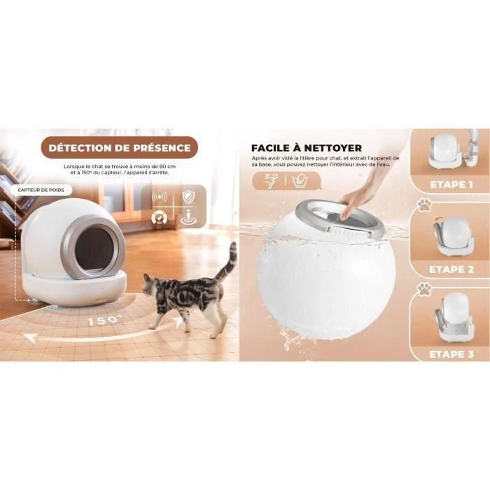 AUC3700923607115 Arena para gatos autolimpiable 65 L 3