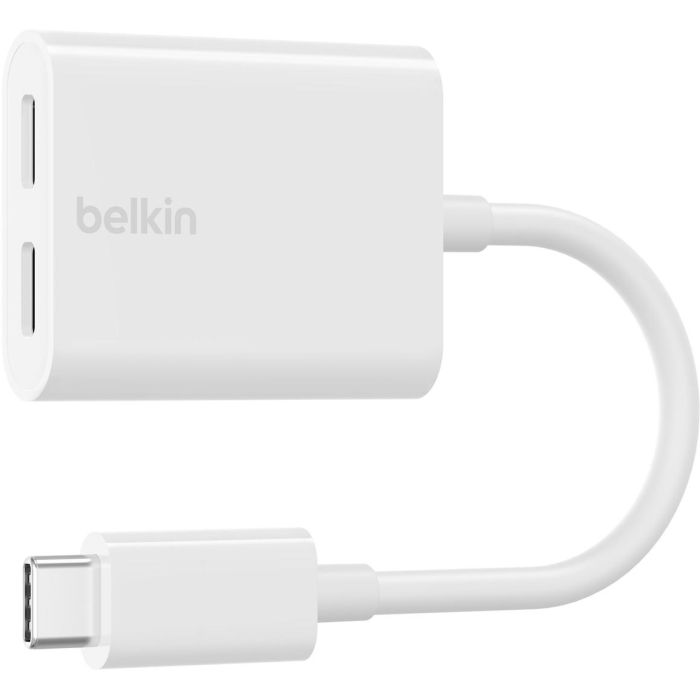 Belkin Adaptador RockStar USB-C Audio y Carga, Blanco 0 Belkin Adaptador RockStar USB-C Audio y Carga, Blanco 0