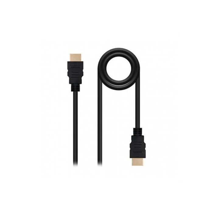 Nanocable 10.15.1701 Cable HDMI 1.4 Macho - Macho 1.5m Negro, 4K 3D Alta Velocidad ARC, Contactos Oro, Dolby True-HD 1