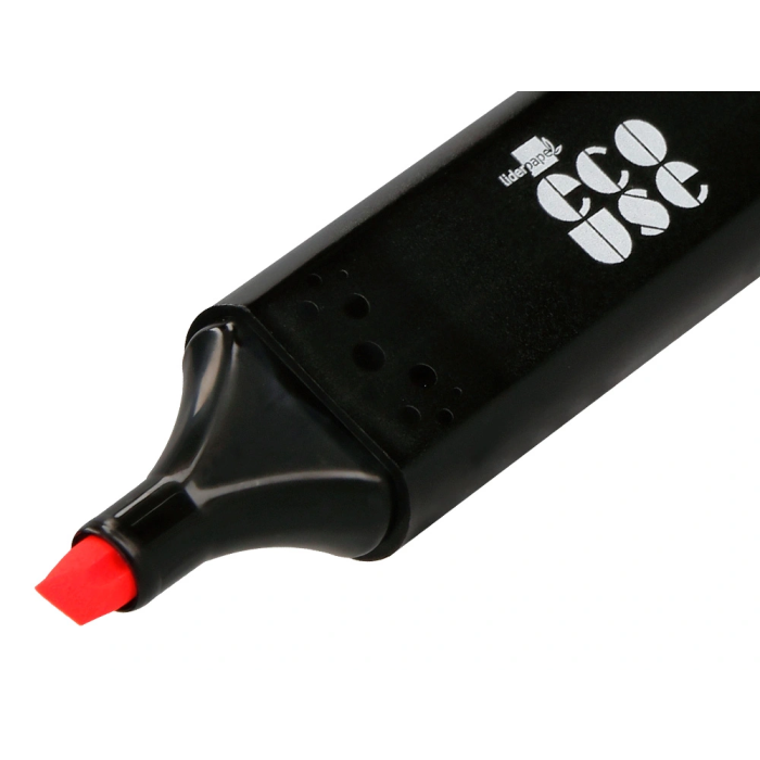 Liderpapel Rotulador Fluorescente Ecológico de Plástico Reciclado, Caja de 4 Unidades, Colores Surtidos 7