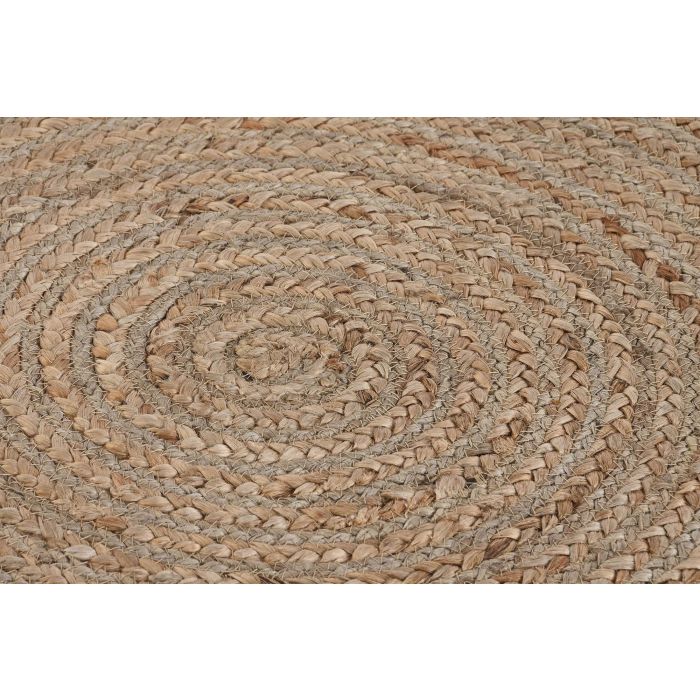 Alfombra DKD Home Decor 200 x 200 x 1 cm Scandi Natural Poliéster Algodón Verde Marrón claro Jute 2 Alfombra DKD Home Decor 200 x 200 x 1 cm Scandi Natural Poliéster Algodón Verde Marrón claro Jute 2