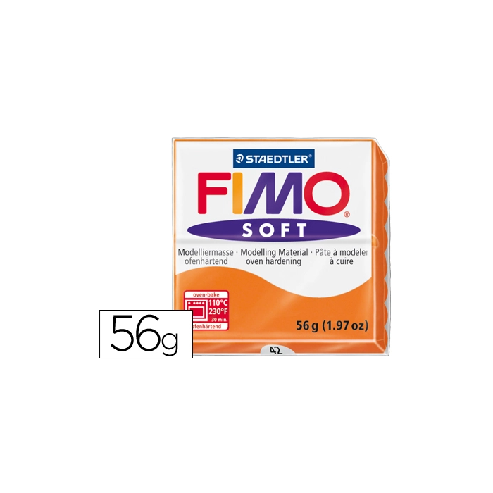 Staedtler Pasta Fimo Soft 57 gr Naranja 0 Staedtler Pasta Fimo Soft 57 gr Naranja 0