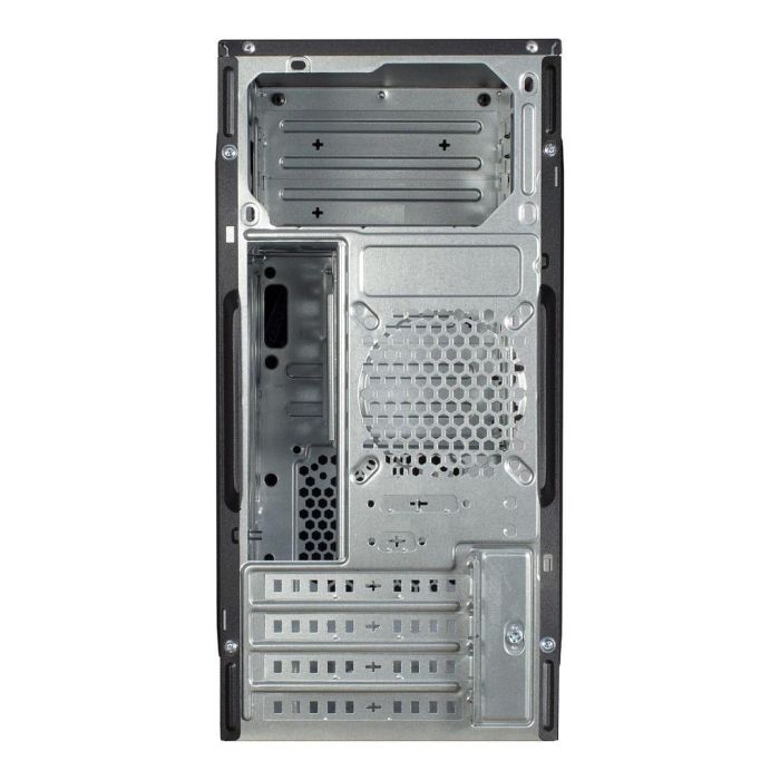 Inter-Tech IT-6505 Reto Micro Torre ATX Negro, Caja PC micro ATX, Diseño Retro con Soporte para Múltiples Bahías y Puertos USB 3