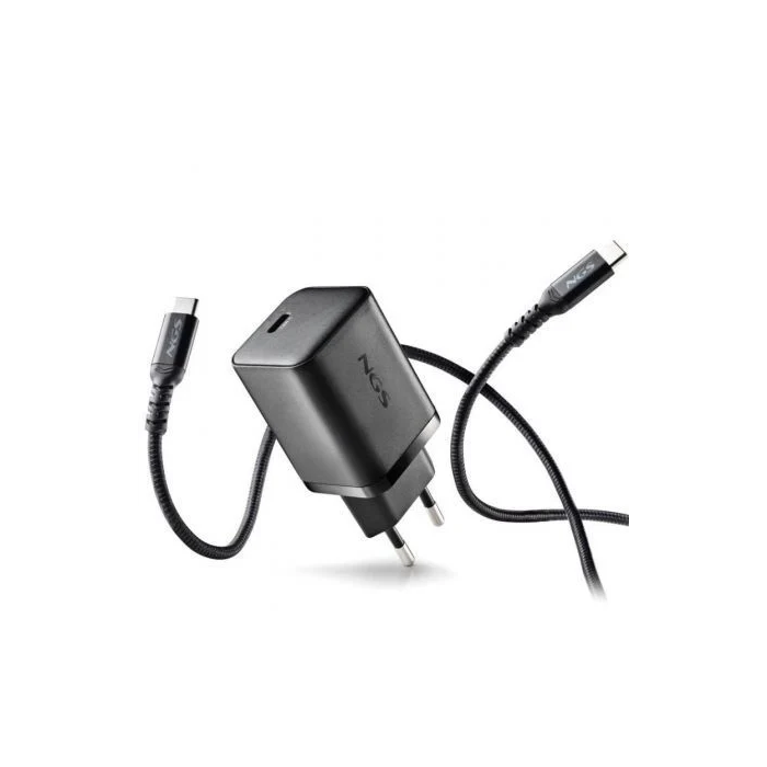 NGS BUD 65W-C Cargador de Pared GaN Ultrarrápido 65W USB-C con Cable Incluido
