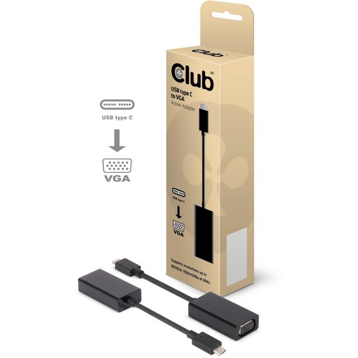 Adapter USB-C 3.1 => VGA *Club3D* aktiv 1
