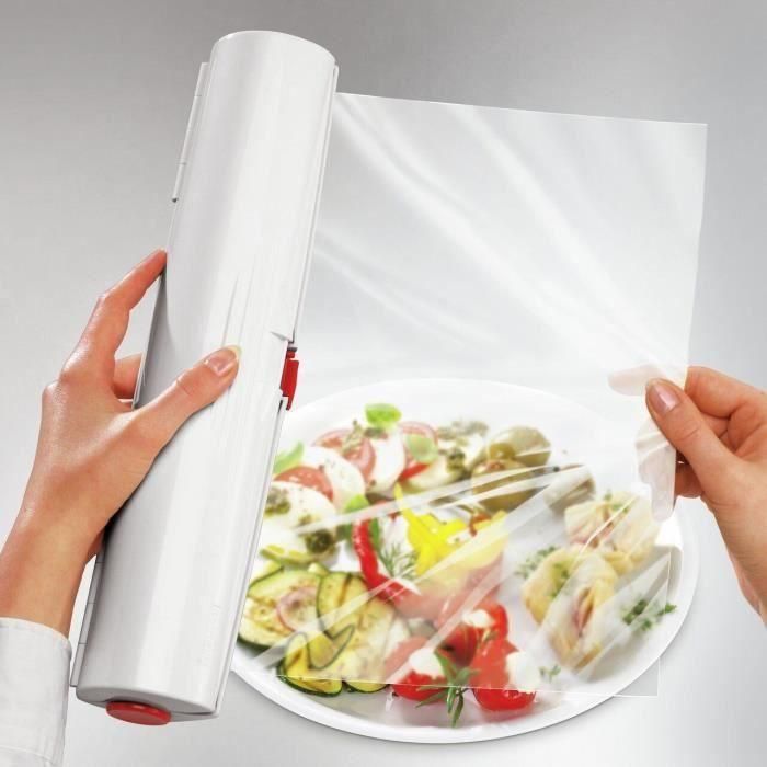 LEIFHEIT PERFECT CUT 23051 Dispensador Cortador de Film para Rollos de 33 cm Blanco LEI4006501230515 5
