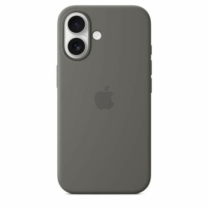 Apple iPhone 16 Funda de Silicona con MagSafe Gris Piedra 2 Apple iPhone 16 Funda de Silicona con MagSafe Gris Piedra 2