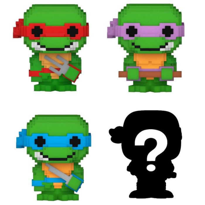 Blister 4 figuras Bitty POP Tortugas Ninja Blit 1