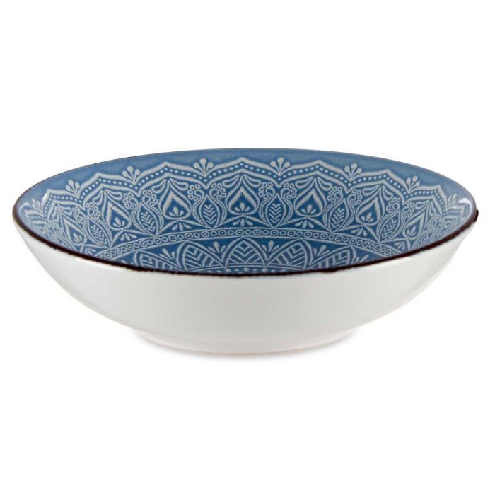 Plato Relieve Hondo Azul 20Cm Vessia (24 Unidades) 2 Plato Relieve Hondo Azul 20Cm Vessia (24 Unidades) 2