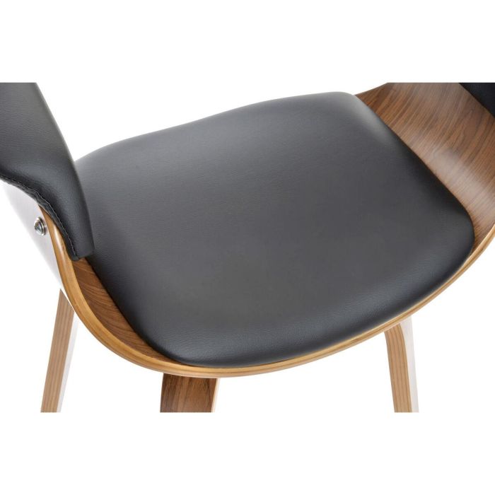 Silla de Comedor DKD Home Decor Marrón Negro 61 x 46 x 78 cm 2 Silla de Comedor DKD Home Decor Marrón Negro 61 x 46 x 78 cm 2