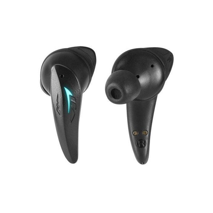 Mars Gaming MHI-Ultra Auriculares Inalámbricos TWS Bluetooth 5.3, ANC+ENC, Batería 24h, Carga Inalámbrica, RGB Flow, IPX4, Negros 3