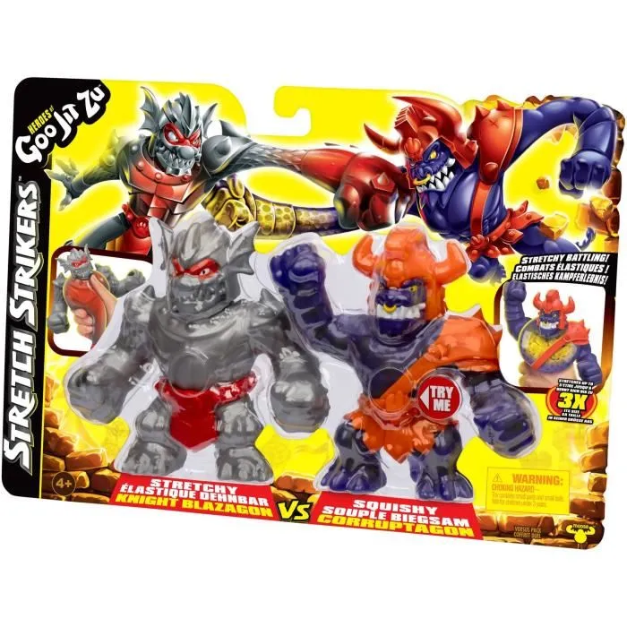 Strikers Blaz vs Corr Figura Duo 11cm Goo Jit Zu - Lucha Épica con Armadura de Guerrero HER0630996427903 3 Strikers Blaz vs Corr Figura Duo 11cm Goo Jit Zu - Lucha Épica con Armadura de Guerrero HER0630996427903 3