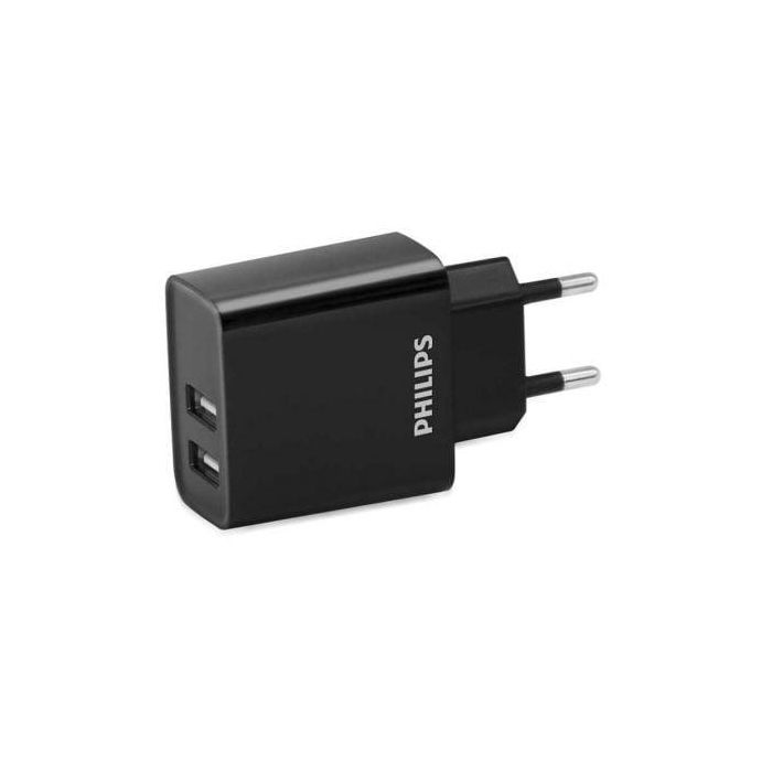 Cargador de Pared Philips DLP2610/12 15 W Negro (1 unidad) Cargador de Pared Philips DLP2610/12 15 W Negro (1 unidad)