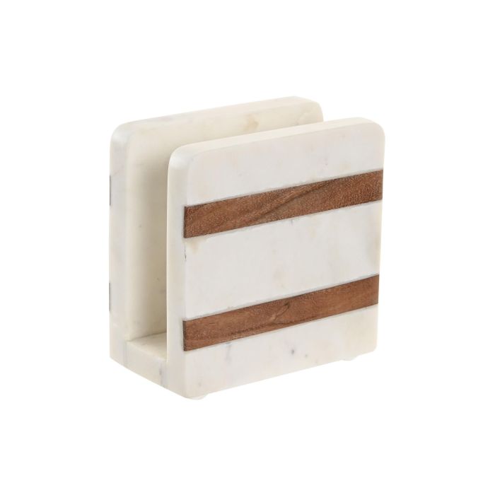 Servilletero Urban DKD Home Decor Blanco Natural 7 x 12.7 x 12.7 cm 0 Servilletero Urban DKD Home Decor Blanco Natural 7 x 12.7 x 12.7 cm 0