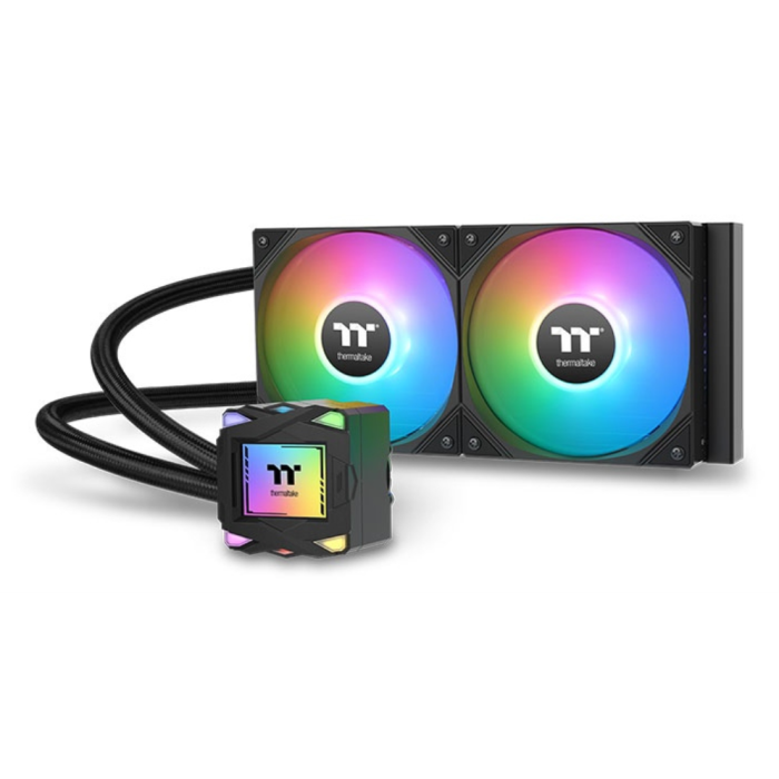 Thermaltake LA240 ARGB Kit de Refrigeración Líquida para Placa Base, Ventilador de 12 cm, Negro